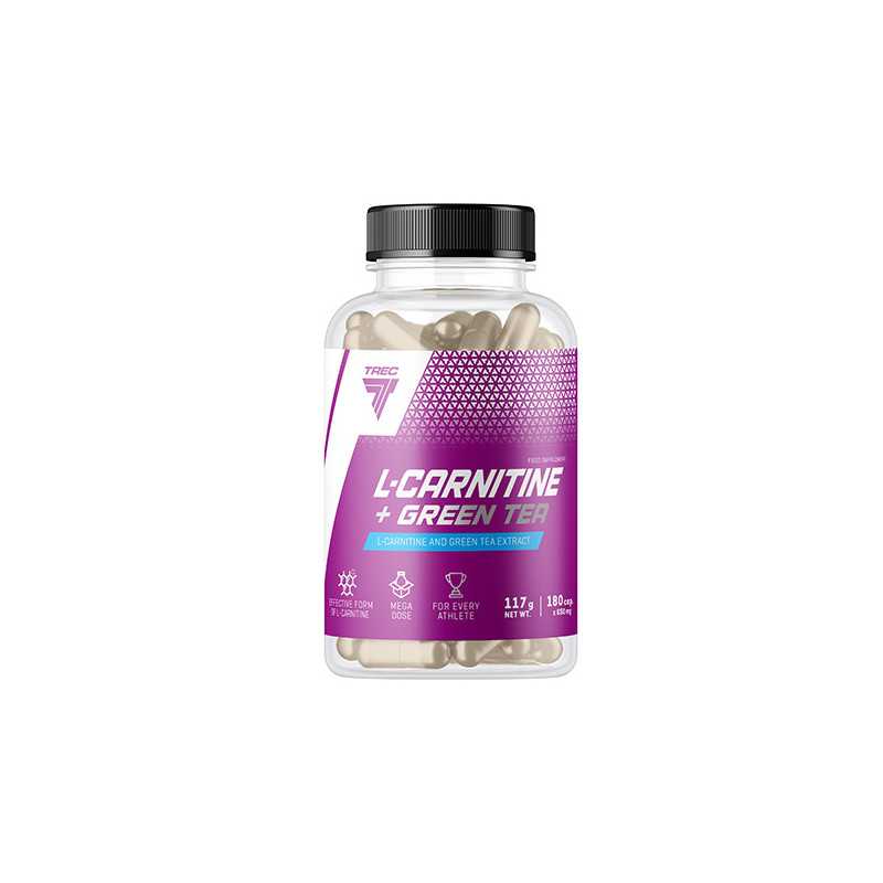 TREC NUTRITION L-karnitiin + Roheline tee, N180 TREC NUTRITION L-karnitiin + Roheline tee, N180