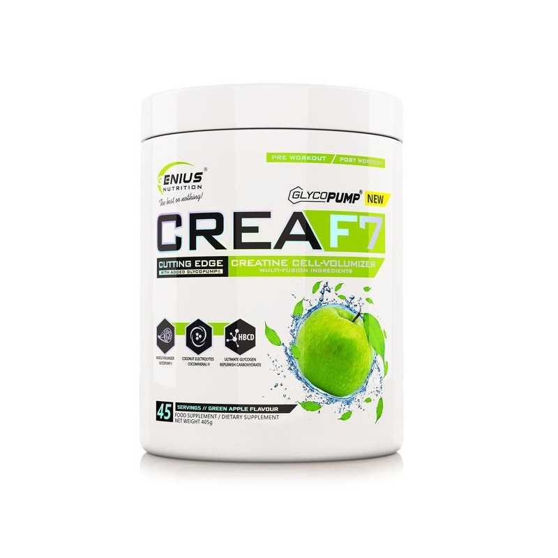 GENIUS NUTRITION CreaF7 Green Apple, 405g GENIUS NUTRITION CreaF7 Green Apple, 405g
