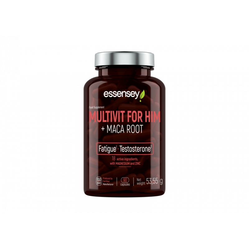 Essensey multivitamīni vīriešiem + maca sakne, N90 Essensey multivitamīni vīriešiem + maca sakne, N90