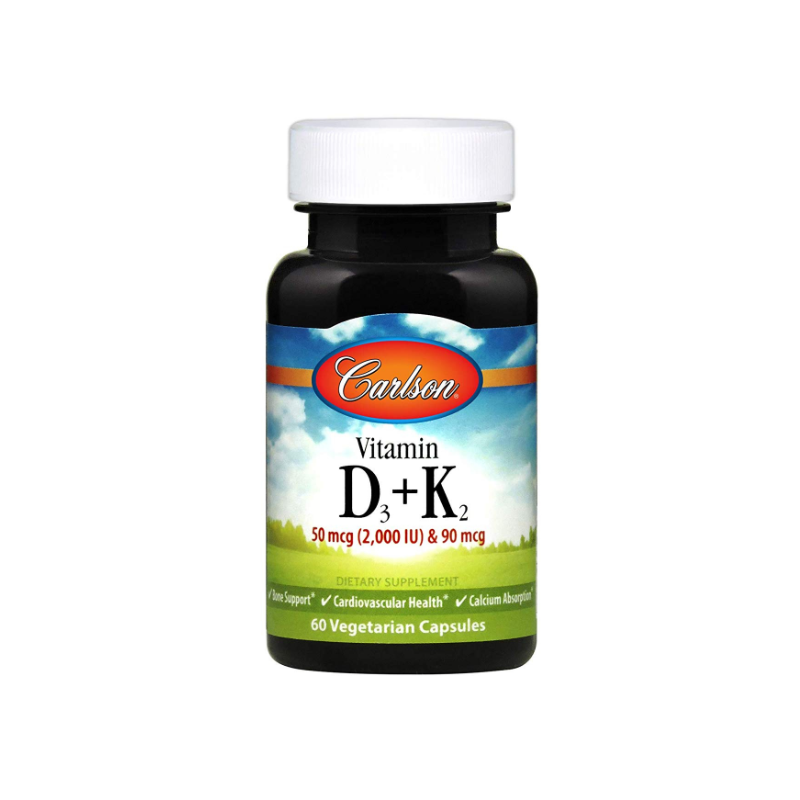 Carlson vitamīns D3 + K2, N60