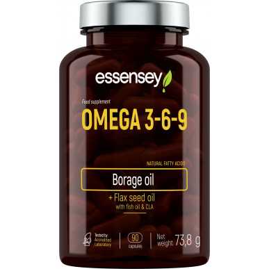 ESSENSEY ОМЕГА 3-6-9, N90 – низкокалорийный продукт от Essensey, купить в SportFit