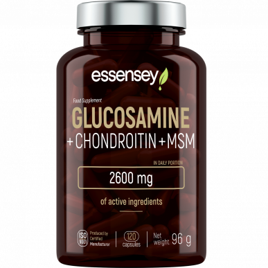 ESSENSEY Glucosamine+Chondroitin+MSM, N120 – low-calorie product from Essensey, buy in SportFit