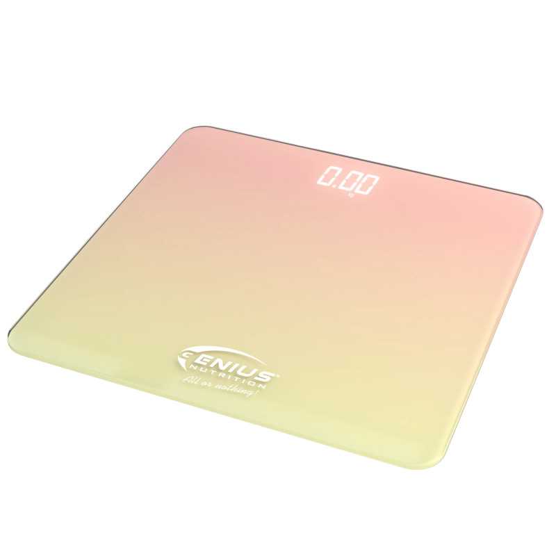 GENIUS NUTRITION Digital Body Fat Scale, pink-yellow GENIUS NUTRITION Digital Body Fat Scale, pink-yellow