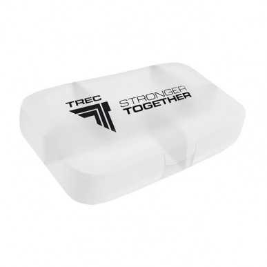 TREC NUTRITION Таблетница Stronger Together, прозрачная – низкокалорийный продукт от TREC NUTRITION, купить в SportFit