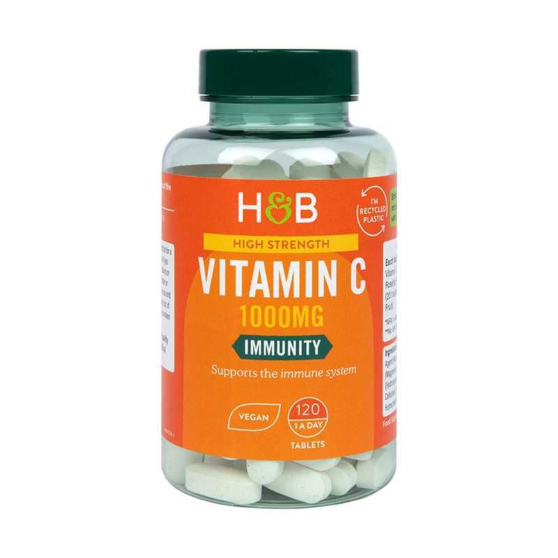 HOLLAND&BARRETT High Strength Vitamin C - 1000mg, N120 HOLLAND&BARRETT High Strength Vitamin C - 1000mg, N120
