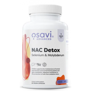 OSAVI NAC Detox, seleen ja molübdeen - N60 – madala kalorsusega toode firmalt Osavi, osta SportFit-ist