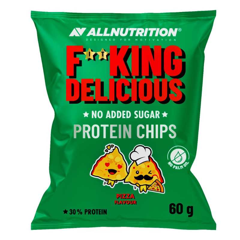 ALLNUTRITION F**KING Delicious протеиновые чипсы – пицца, 60 г