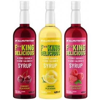 ALLNUTRITION FITKING Delicious Siirup ZERO Kirss, 420 ml – madala kalorsusega toode firmalt AllNutrition, osta SportFit-ist