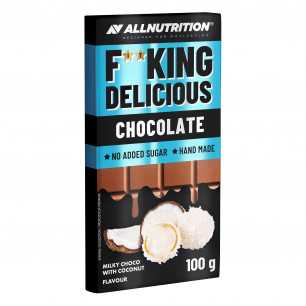 Fiteking herkullinen maitomainen suklaa kookospähkinä, 100 g