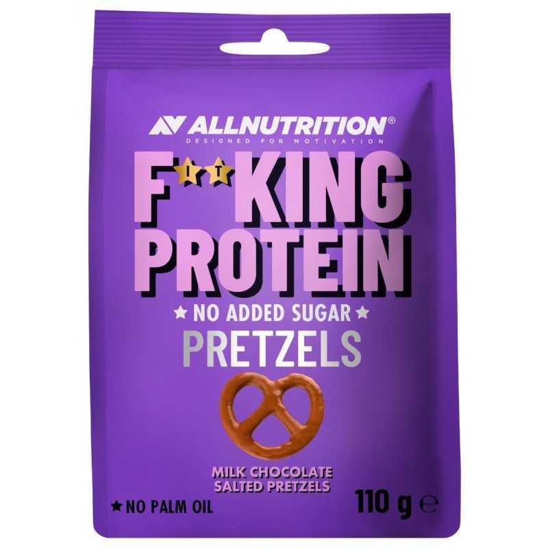 ALLNUTRITION FITKING Протеиновые крендельки в шоколаде с солью, 110 г ALLNUTRITION FITKING Протеиновые крендельки в шоколаде с солью, 110 г