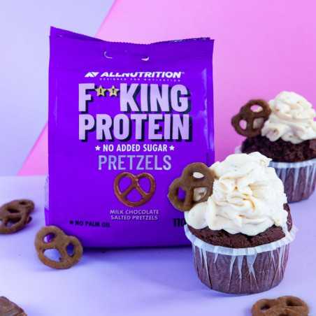 ALLNUTRITION FITKING Протеиновые кренделmrи в шоколаде с солью, 110 г