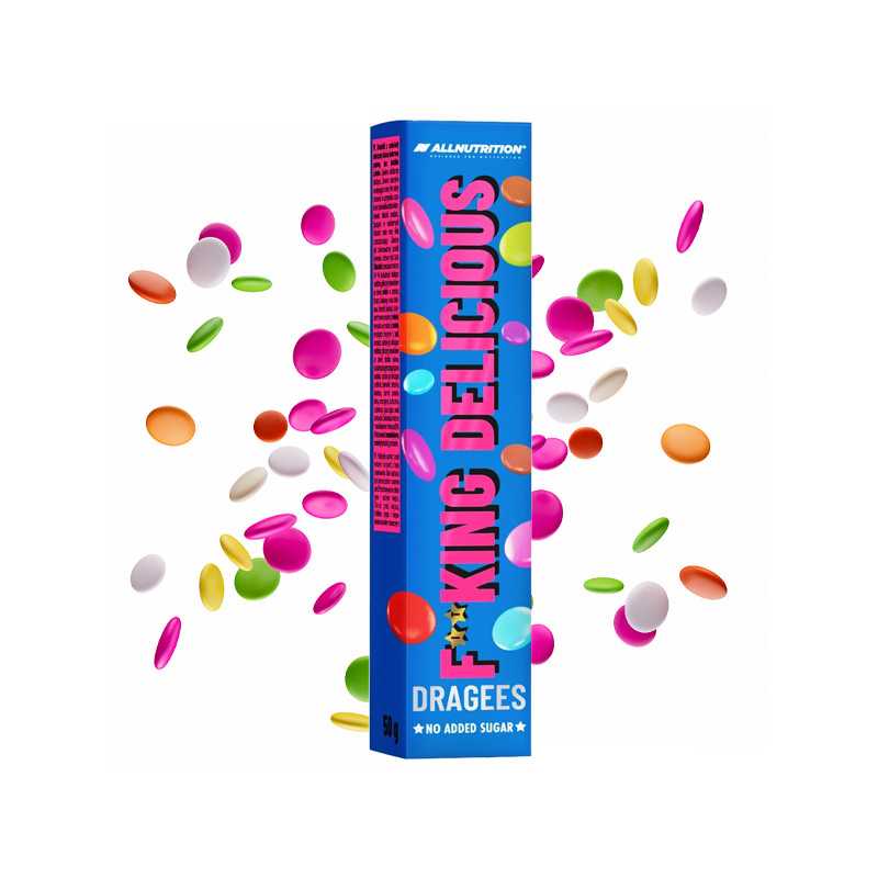 ALLNUTRITION FITKING Delicious dražeed, ilma suhkruta, 50 g ALLNUTRITION FITKING Delicious dražeed, ilma suhkruta, 50 g