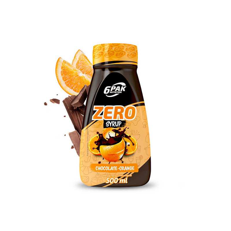 6PAK Siirup ZERO, Šokolaadi-apelsini, suhkruta, 500 ml 6PAK Siirup ZERO, Šokolaadi-apelsini, suhkruta, 500 ml