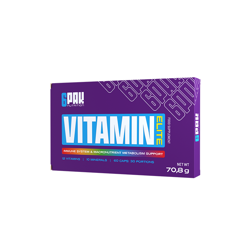 6PAK Vitamin Elite multivitamiini- ja mineraalide kompleks, N60 6PAK Vitamin Elite multivitamiini- ja mineraalide kompleks, N60