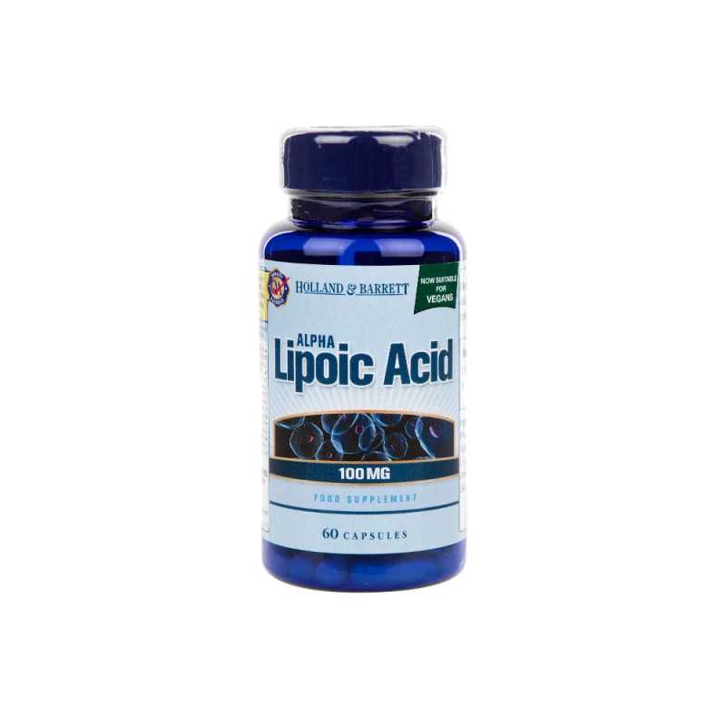 HOLLAND&BARRETT Alfa-lipoehape, 100 mg, N60 HOLLAND&BARRETT Alfa-lipoehape, 100 mg, N60