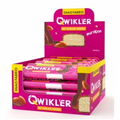 Snaq Fabriq Qwikler -sokeri -Free Chocolate Bar "Marzipan", 35 g – madala kalorsusega toode firmalt Snaq Fabriq, osta SportFit-ist