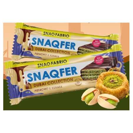 SNAQ FABRIQ Waffle Bar Pistachio & Kunafa, Dubai Collection, 45 g