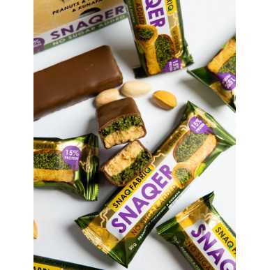SNAQ FABRIQ Baton "Maapähkel, pistaatsia ja kunafa", Dubai sari, 50 g – madala kalorsusega toode firmalt Snaq Fabriq, osta SportFit-ist