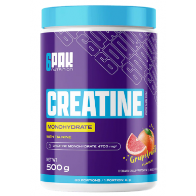 6pak kreatīna monohidrāts, greipfrūts - 500g – madala kalorsusega toode firmalt 6PAK Nutrition, osta SportFit-ist