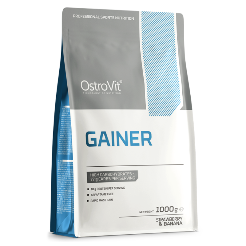 Ostrovit Gainer, zemeņu un banānu - 1000 g