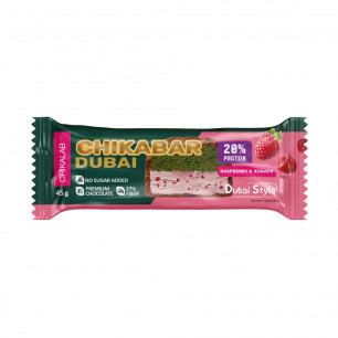 CHIKALAB DUBAI Proteiinibatoon "Vaarikas ja kunafa", 45 g