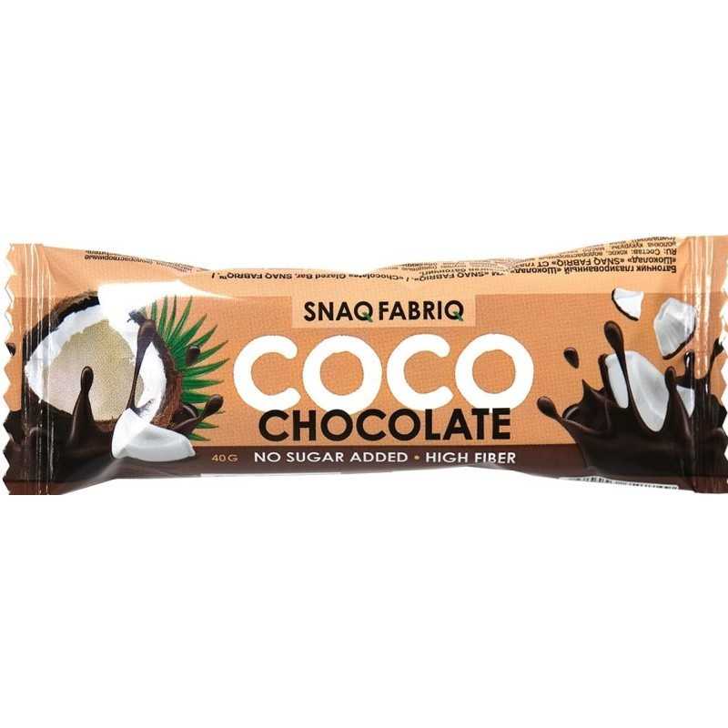 Baltyminis batonėlis glazūruotas COCO Šokoladas-Kokosas, 40 g