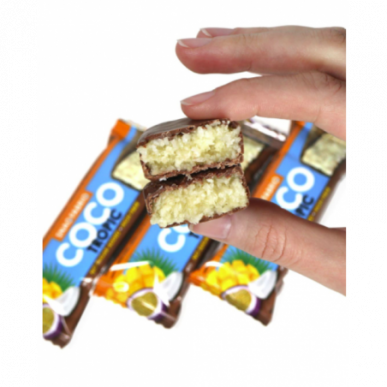 Snaq Fabriq Coco -proteiini Bathon "Mango-Passion Fill", 40G – madala kalorsusega toode firmalt Snaq Fabriq, osta SportFit-ist