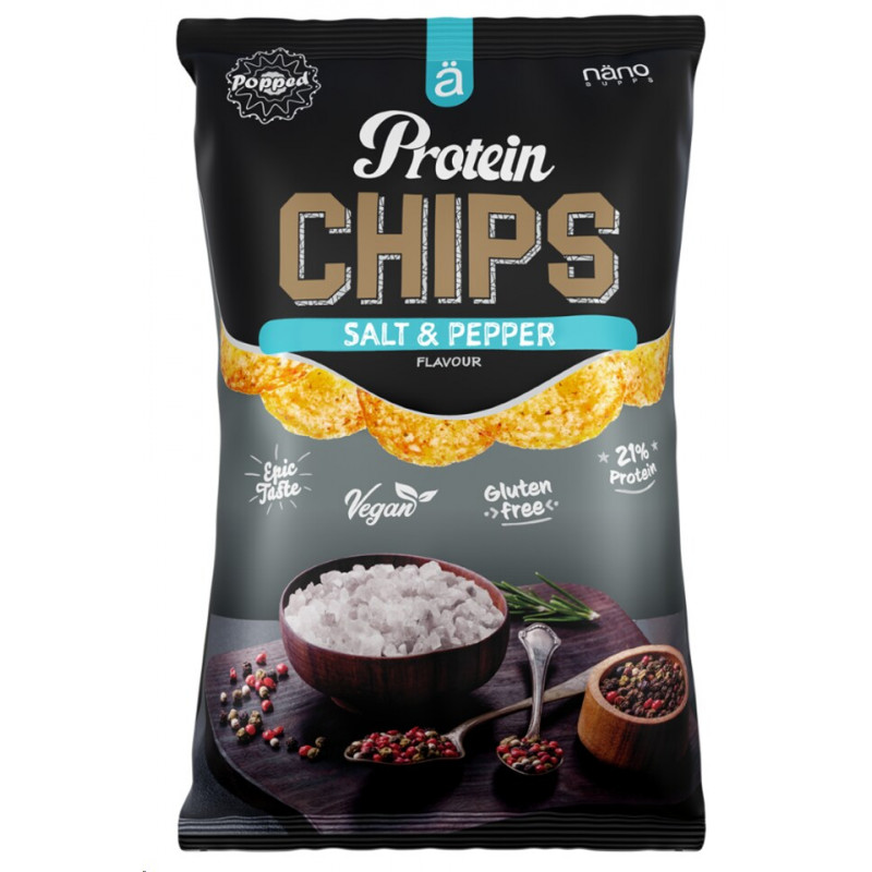 NÄNO SUPPS Protein Chips – Salt & Pepper, 40g NÄNO SUPPS Protein Chips – Salt & Pepper, 40g