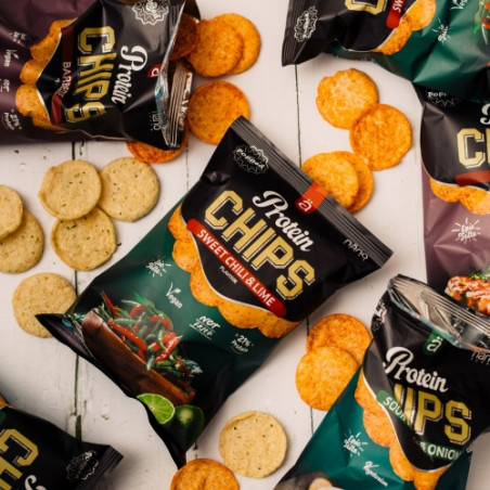 Proteīna čipsi – Skābais krējums un sīpoli, 40 g