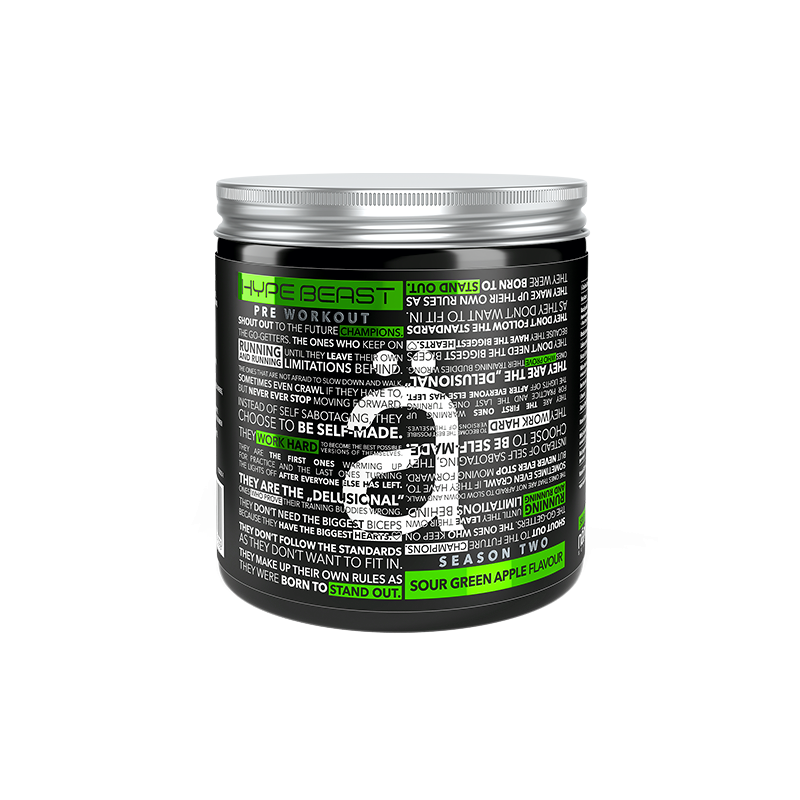 Pre-Workout HYPE Beast - Sour Green Apple, 320g