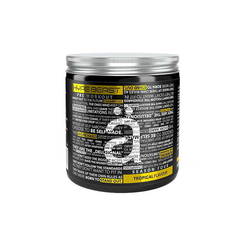 Pre-Workout HYPE Beast – Tropiskā garša, 320 g