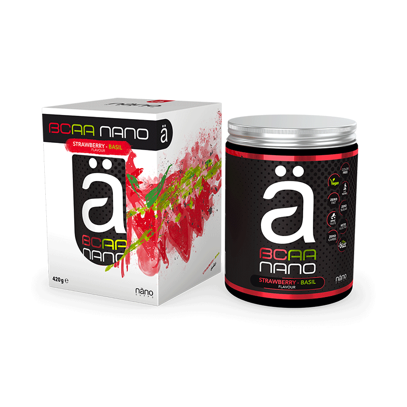 BCAA NÄNO – Maasikas Basil, 420 g