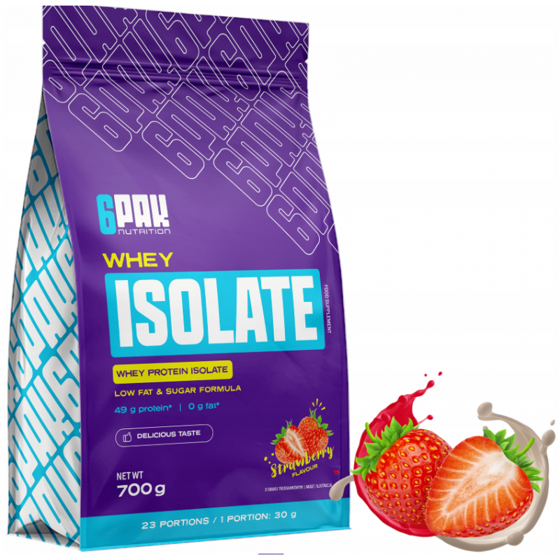 6pak sūkalu izolāts, zemenes - 700 g