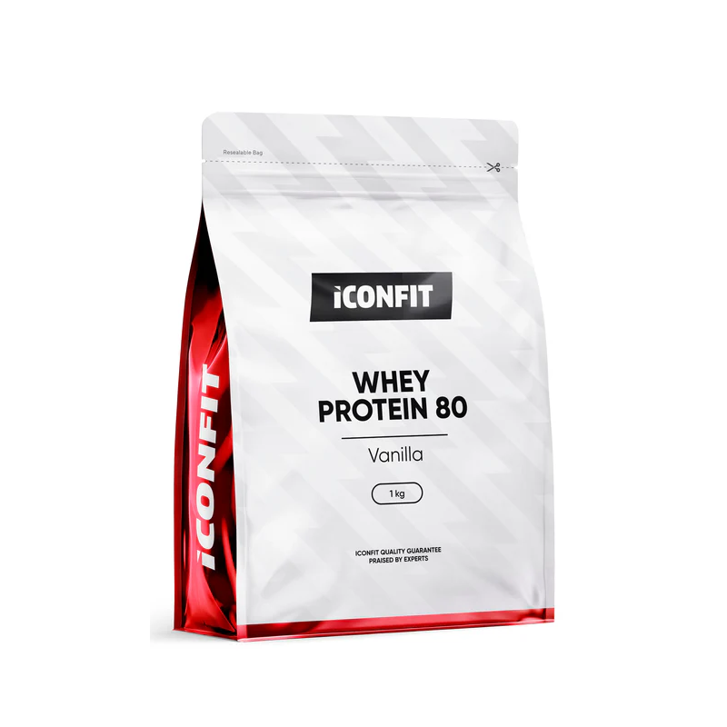 Whey Protein 80 Сывороточный протеин, ваниль, 1 кг