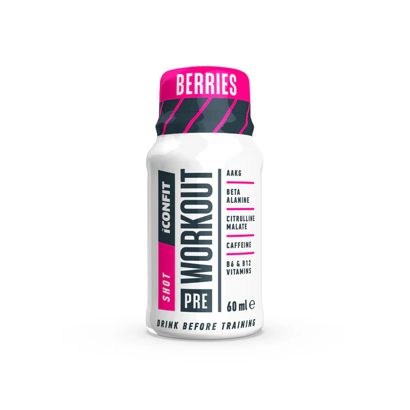 Pre-Workout Eeltreeningu shot, marjad, 60 ml