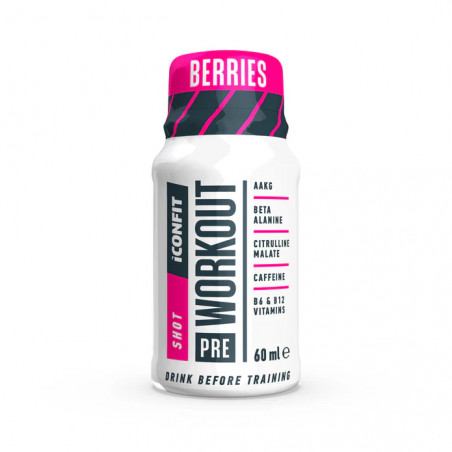 Pre-Workout Eeltreeningu shot, marjad, 60 ml