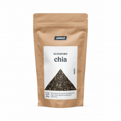 Superfood Chia seemned, 150g – madala kalorsusega toode firmalt ICONFIT, osta SportFit-ist