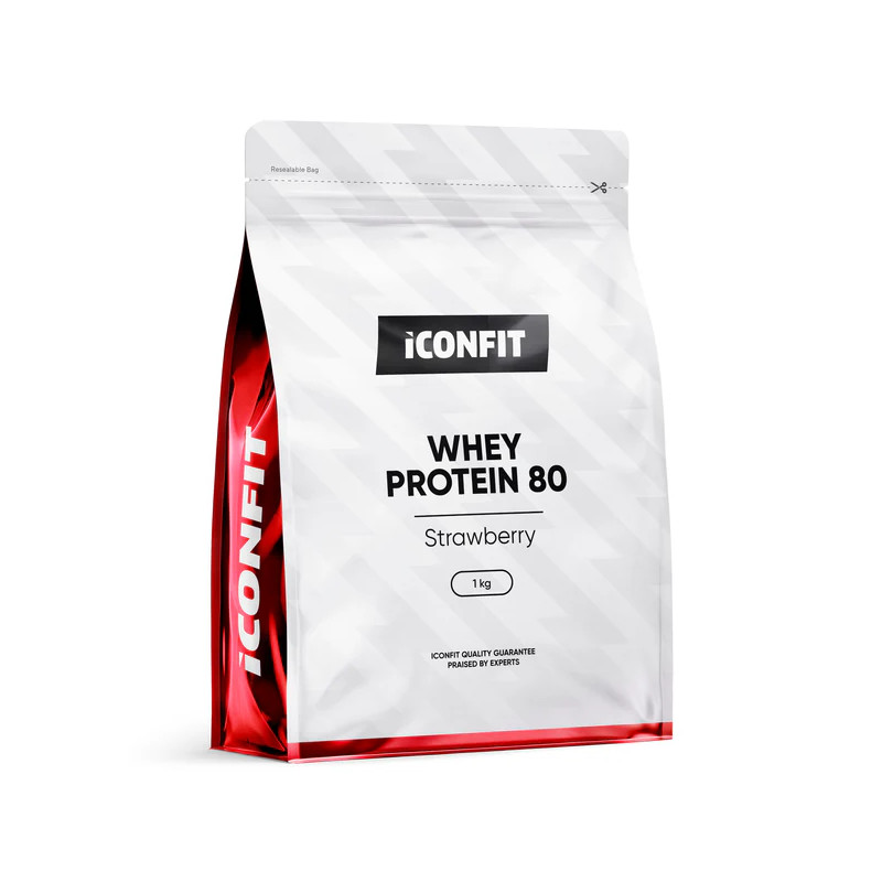 Whey Vadakuvalgu proteiin 80, maasikas, 1 kg
