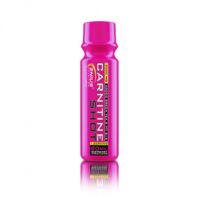 Karnitīna šots, aveņu, 80 ml – madala kalorsusega toode firmalt Genius Nutrition, osta SportFit-ist