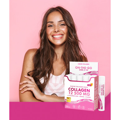 Marine Collagen, 12500 mg, shot – 25 ml – low-calorie product from Swedish Nutra, buy in SportFit