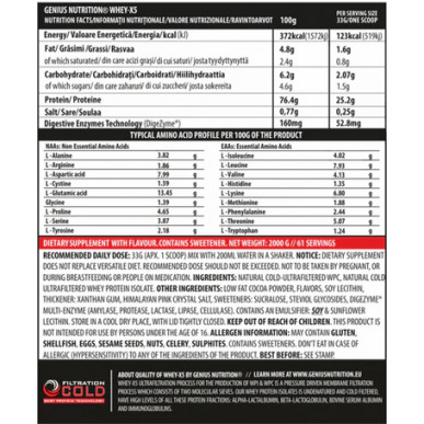 Протеин WHEY-X5® Запеченное яблоко, 2 кг – низкокалорийный продукт от Genius Nutrition, купить в SportFit