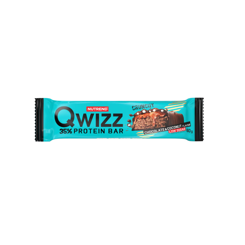 Протеиновый батончик QWIZZ, шоколад-кокос, 60 г Протеиновый батончик QWIZZ, шоколад-кокос, 60 г