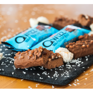 QWizz-proteiinibaari, suklaa-kokonut, 60 g – madala kalorsusega toode firmalt NUTREND, osta SportFit-ist