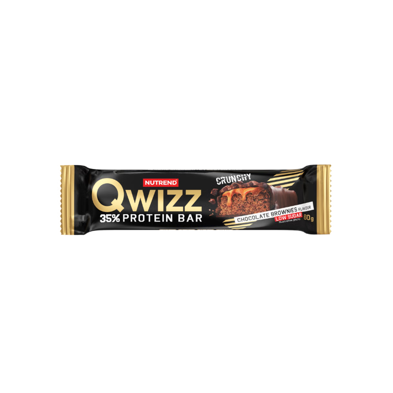 QWIZZ протеиновый батончик, шоколадный брауни, 60 г QWIZZ протеиновый батончик, шоколадный брауни, 60 г