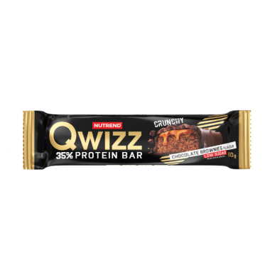 QWizz -proteiinibaari, suklaan brownie, 60 g – madala kalorsusega toode firmalt NUTREND, osta SportFit-ist