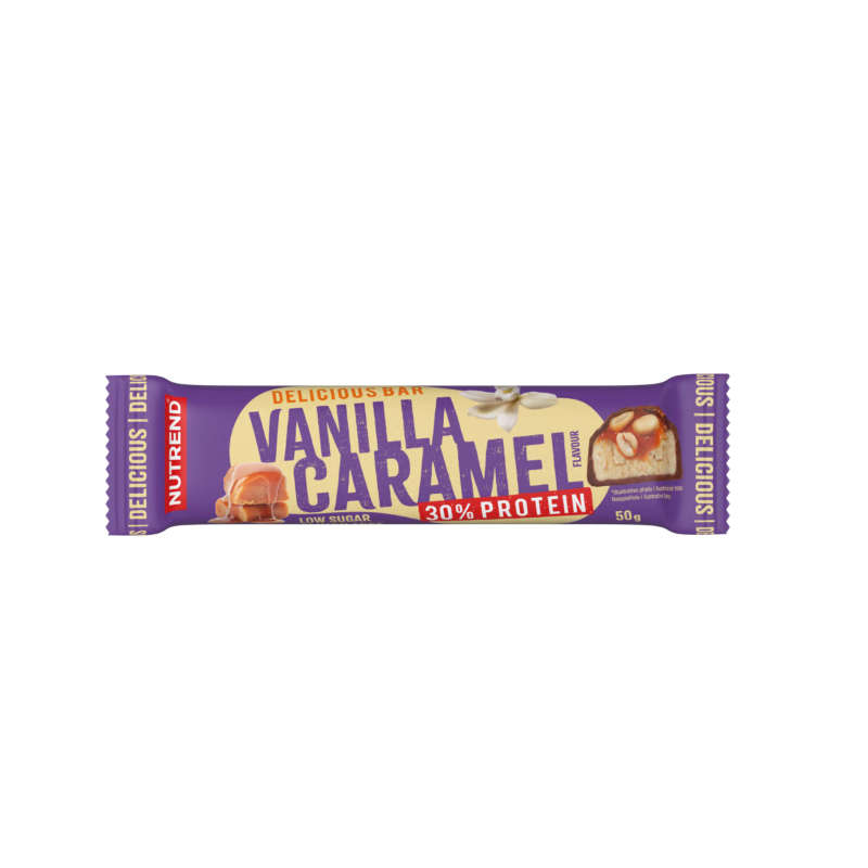 DELICIOUS BAR, vaniļas-karamele, 50 g DELICIOUS BAR, vaniļas-karamele, 50 g