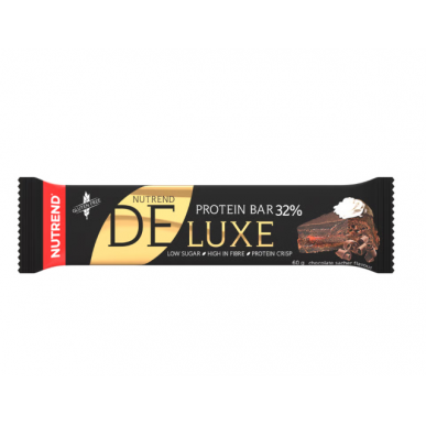 DELUXE, šokolādes sacher, 60 g – madala kalorsusega toode firmalt NUTREND, osta SportFit-ist