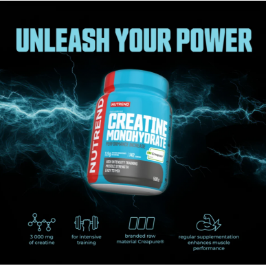 КРЕАТИН МОНОГИДРАТ Creapure, 500 г – низкокалорийный продукт от NUTREND, купить в SportFit
