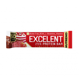 EXCELENT PROTEIN BAR, клубничный торт, 85 г