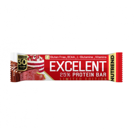 EXCELENT PROTEIN BAR, клубничный торт, 85 г